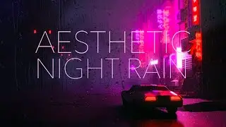 City Night Rain | Neon Street | 80's Aesthetic | Relaxation | Insomnia Relief | Fall Asleep | ASMR