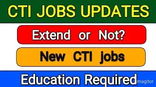 Good News New CTI Jobs 2025-2026 | Cti job new notification 2025 |CTI Seats  | Salaries |Internships
