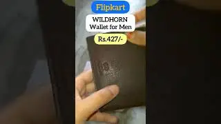 Flipkart WILDHORN Leather Wallet for Men🛍️ #shorts #shortvideo #ytshorts