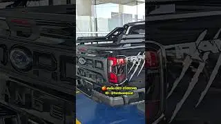 Black Ford Ranger Double Sport 4x2 6AT, VIP style modifications, 20-inch RT 33 tires, 2-inch lift...