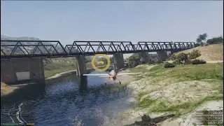 GTA 5. Part 493 - Stunt Plane Time Trials - Bridge Binge - Silver Medal