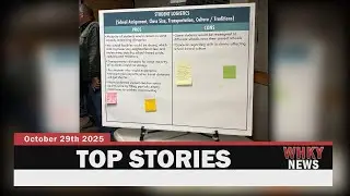 FINAL POTENTIAL SCHOOL MERGER MEETING, EVENT ORGANIZER INDICTED | WHKY top stories, Weds. 10/29/25