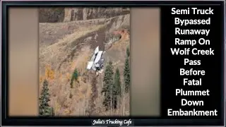 Semi Truck Bypasses Runaway Ramp On Wolf Creek Pass | Episode 154 | Trucking Clip