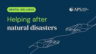 Helping people recover after natural disasters