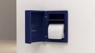 BleuBox.  A recessed bathroom tissue cabinet.