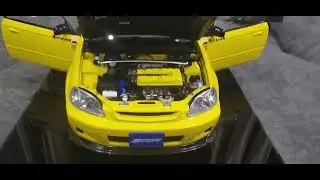Honda Civic Type R Ek9 Spoon (Sunlight Yellow) 1/18 Scale Motorhelix Diecast  - Unboxing