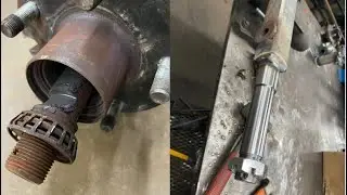 No bearings, no problem! Jet ski trailer axle repair.