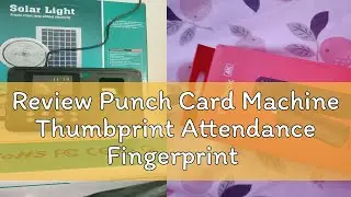 Review Punch Card Machine Thumbprint Attendance Fingerprint Attendance Machine Finger Print English