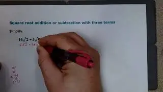 Square root addition and subtraction with three terms