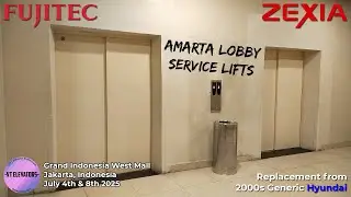 Fujitec Traction Service Lifts - Grand Indonesia West Mall, Jakarta (Bank AS2)
