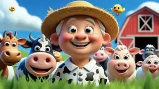 Old MacDonald Had a Farm 🐄🐖 | Fun Animal Sounds Song for Kids | Cute 3D Cartoon