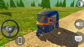 🛺 Indian Rickshaw Crazy City Ride Fun Drive | Indian Car Map | Driving Game 3D
