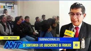 Potosí realiza sorteo de ubicación de franjas con normalidad