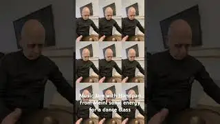 Handpan from Meinl playing for a dance class