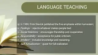 AFFECTIVE-HUMANISTIC APPROACH