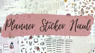 HUGE Planner Sticker Haul | Winter and BFCM Goodies