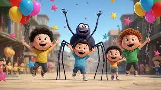 🎵 Itsy Bitsy Spider 🌧️☀️ | Weather Song for Kids | 3D Animated Nursery Rhyme | DOVIC TV