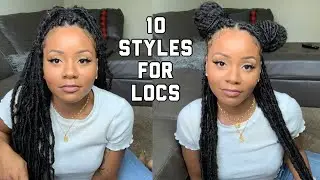 10 Hairstyles For SoftLocs | Quick & Easy Loc Styles| Bobby Boss Nu Locs 24 Inch |