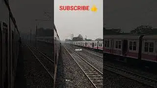 LOCAL TRAIN & METRO PARALLEL RUN #train #viral #video #shorts #shortvideo #short #viralvideo