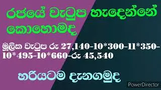 රජයේ වැටුප් ක්&zwj;රමය හැදෙන්නේ කොහොමද /Government Salary Scale /government vacancy