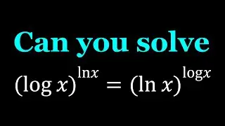 Solving An Interesting Log Equation | Math Olympiads