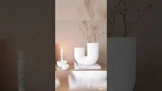 U-shaped Matte Ceramic Vase