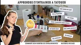 S'entrainer à tatouer en étant débutant - Devenir tatoueur - Astuces - Matériels de base 🦋🐝