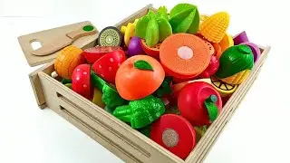 8 Minutes Satisfying Video ASMR | Cutting Plastic Fruits and Vegetables, Orange Grapes Cucumber