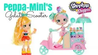 Shopkins Season 8 Peppa Mint's Gelati Scooter + Italy World Vacation Peppa Mint