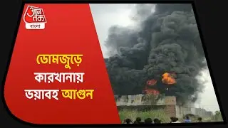 Fire at Domjur Thermocol factory| হাওড়ার ডোমজুড়ে থার্মোকল কারখানায় ভয়াবহ আগুন