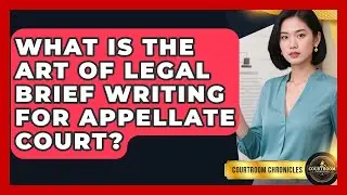 What Is The Art Of Legal Brief Writing For Appellate Court? - Courtroom Chronicles