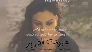 عيون الضرير كلمات : محمد عبدالله الخياري أداء : عمر الرشيدي