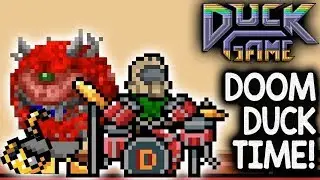 DOOM DUCK VS CACODEMON DUCK! &ndash; Duck Game (1080p 60fps Local Multiplayer)(Steam Workshop)