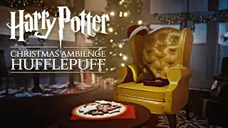 Hufflepuff ◈ Christmas Night at Hogwarts 🎄 Harry Potter inspired Holiday Ambience & Soft Music