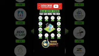 Solar Sector Stocks #sharemarket #share #shorts