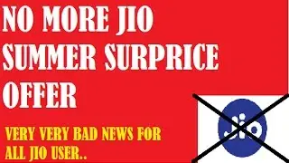 No More Jio Sumer Surprise Offer. 😨.jio summer surprice offer end today. :-(