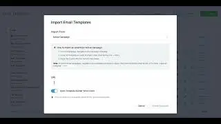 importing email templates from active campaign 720p