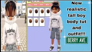 NEW TALL BOY BODY TUT MESH FACE & OUTFIT!!! BERRY AVE ROBLOX