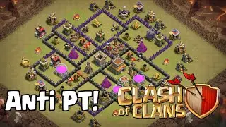 Clash of Clans: LAYOUT DE WAR CV8 ANTI PT!