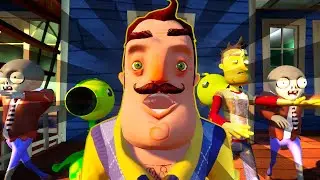 HELLO ZOMBIES - Hello Neighbor Plants vs Zombies MOVIE