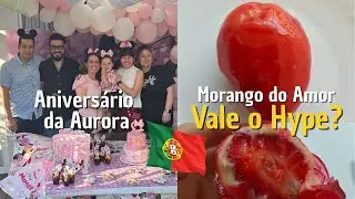 FIZ O MORANGO DO AMOR! Vale o hype? E FESTA DE CRIANÇA EM PROTUGAL 🍓🎉 #afamilianery