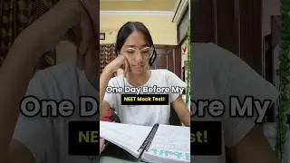One day before my 720M NEET Mock Test! ☕ stressed & tired 💤 #cbse #trending #fyp #neet #minivlog