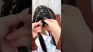 Rainbow Ribbon Braids for Kids