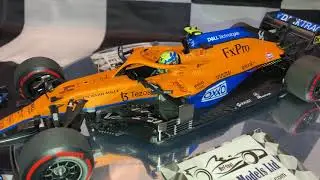 Lando Norris 1:18 McLaren MCL35M Pole Position Sochi GP 2021