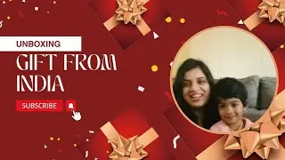 India se gift me kya aaya? #unboxing #dailyvlog || harshitaindianinusa