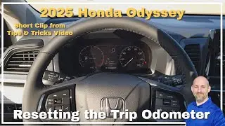 Как сбросить счетчик пробега на Honda Odyssey 2025 года выпуска