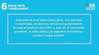 ODS 6 AIGUA NETA I SANEJAMENT