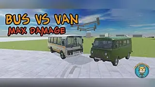 💀EPIC Bus vs Van CRASH TEST! | MAX DESTRUCTION in Car Crash Simulator - Who Wins?👑