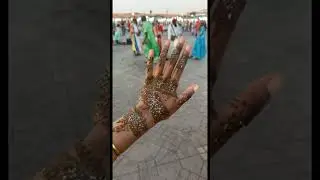 I Got Henna Done in Morocco 🇲🇦 #shorts #morocco