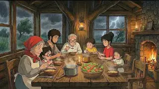 A Rainy Day in a Cozy Treehouse | Whimsical Anime-Style ASMR ⛈️